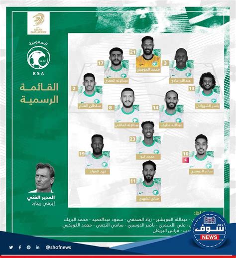 تشكيلة المنتخب السعودي لكأس العالم 2022